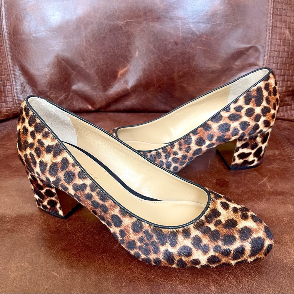 Talbots Genuine Leather & Block Heel Pumps Size 7.5 - Picture 2 of 13